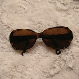 ✨Host Pick✨ Coach Vintage Reese Torti Sunglasses with Gold floral Design #1